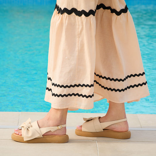 Bonnie: Cream Leather Shoes Sole Bliss