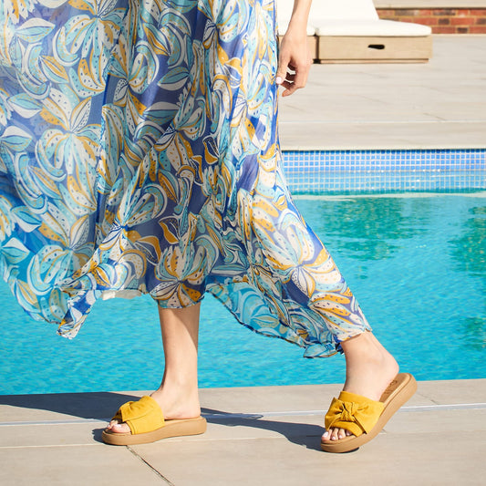 Bailey: Sunflower Suede Shoes Sole Bliss