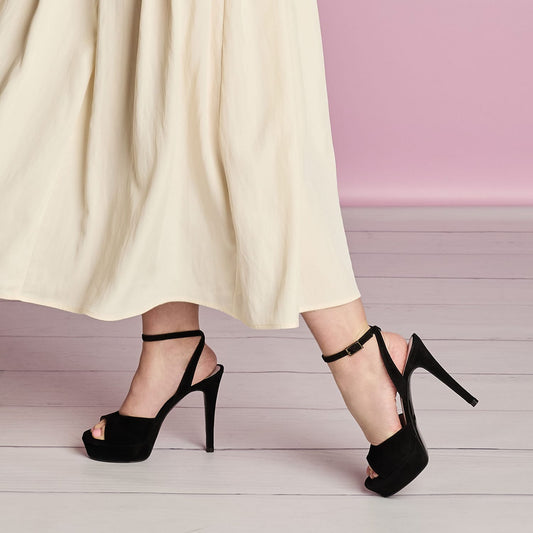Riviera: Black Suede Shoes Sole Bliss