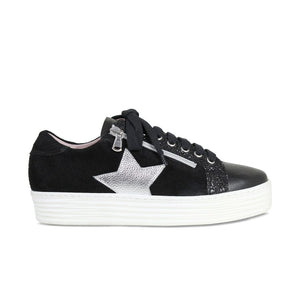 Shoes Star: Black Leather & Suede Sole Bliss USA