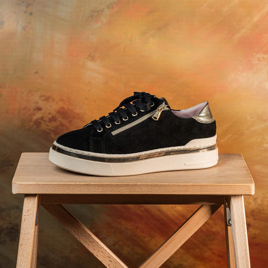 Shoes Glee: Black Suede Sole Bliss USA