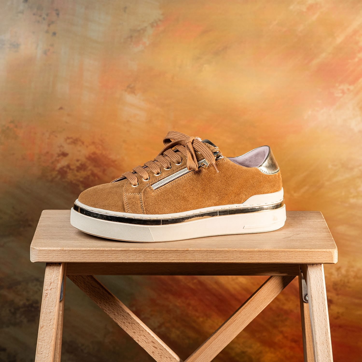 Shoes Glee: Tan Suede Sole Bliss USA