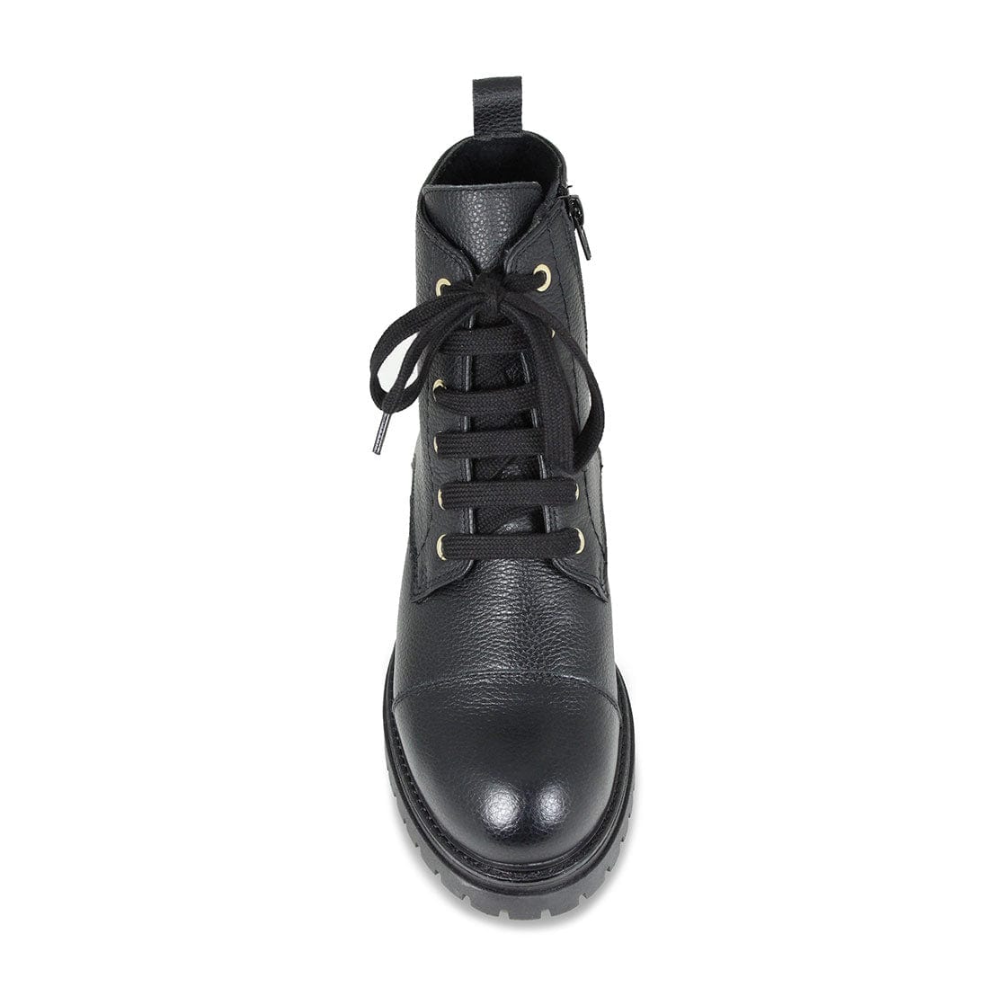 Tread: Black Leather Boots Sole Bliss