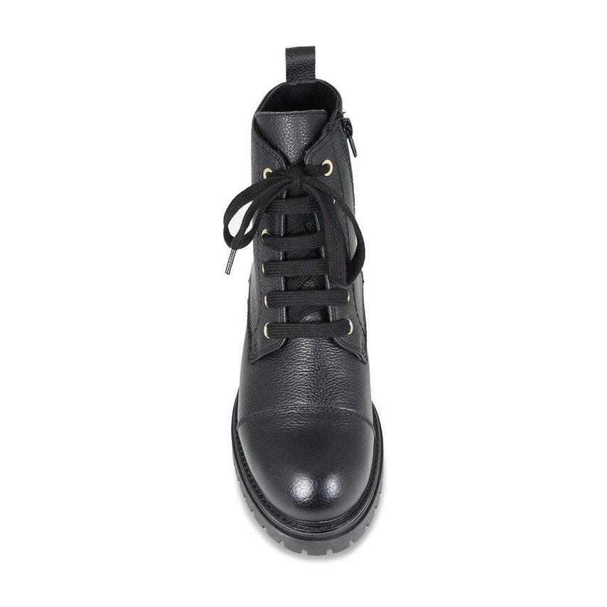 Tread: Black Leather Boots Sole Bliss