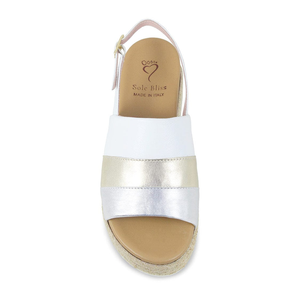 Bertie: White Leather - Wide Chunky Sandals for Bunions | Sole Bliss ...