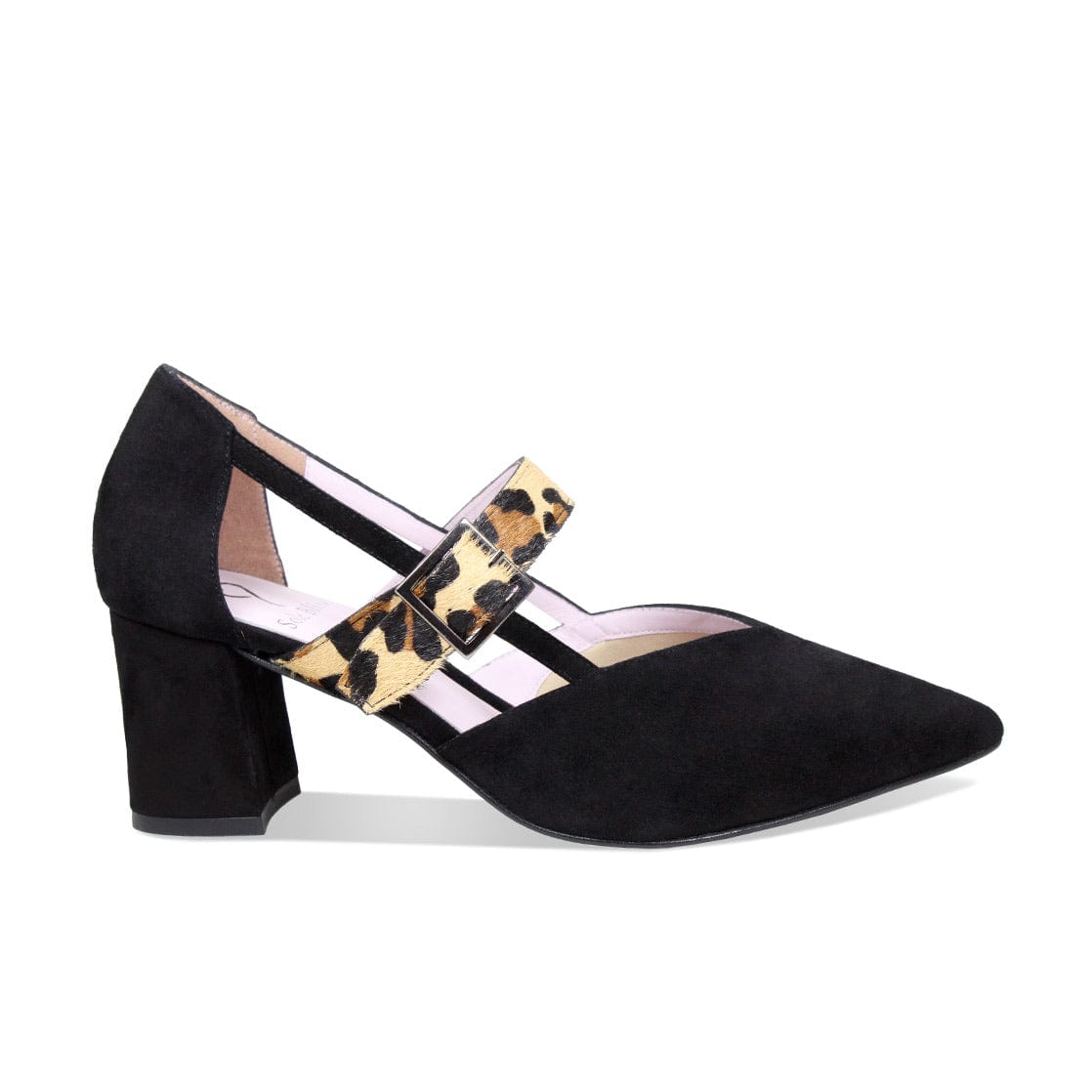Leather heels Chloé Black size 40.5 EU in Leather - 40863715