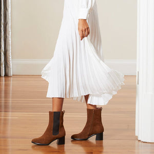 Boots Fern: Tan Suede Sole Bliss USA