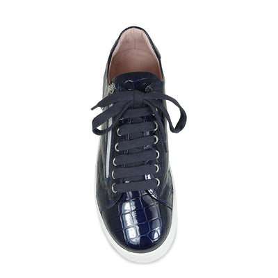 Hero: Navy Croc Patent Leather
