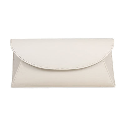 True Decadence embellished beaded envelope clutch bag in light gray | ASOS
