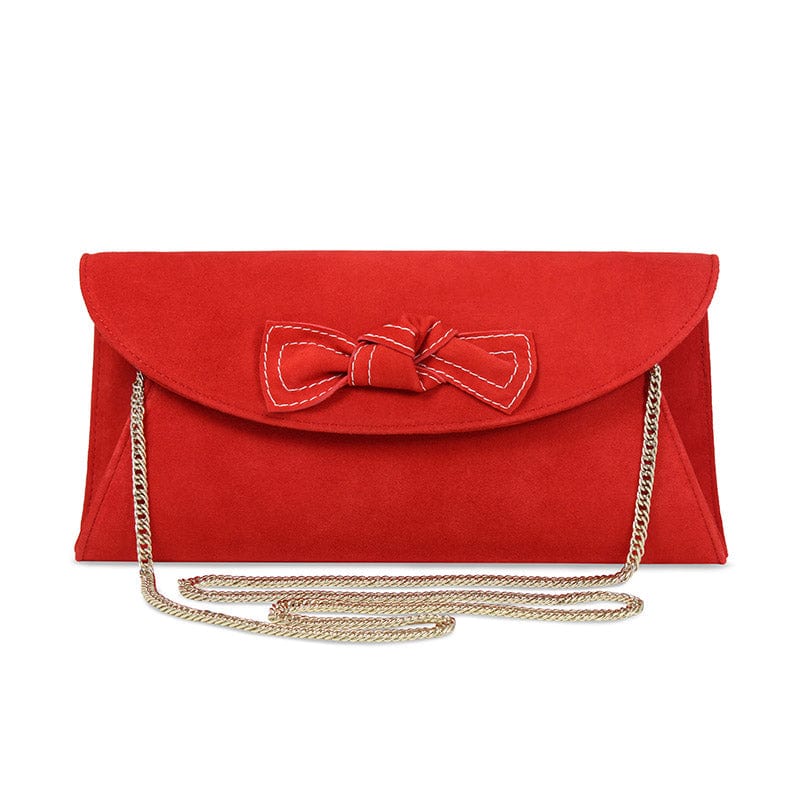 Jenna-Kat: Coral Red Suede