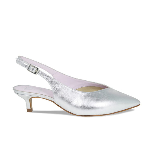 Kara: Silver Leather Shoes Sole Bliss