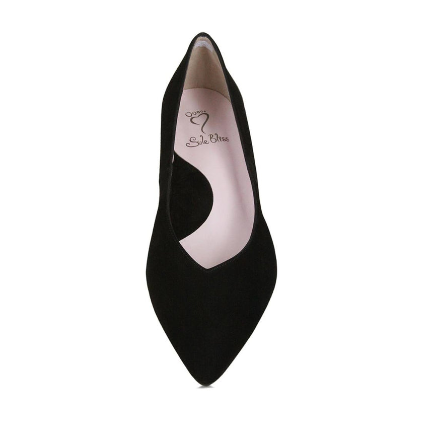 Kitty: Black Suede Shoes Sole Bliss