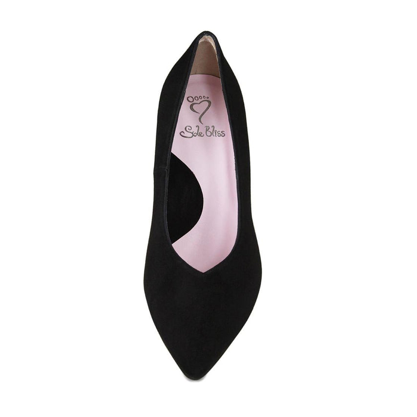 Pandora: Black Suede Shoes Sole Bliss