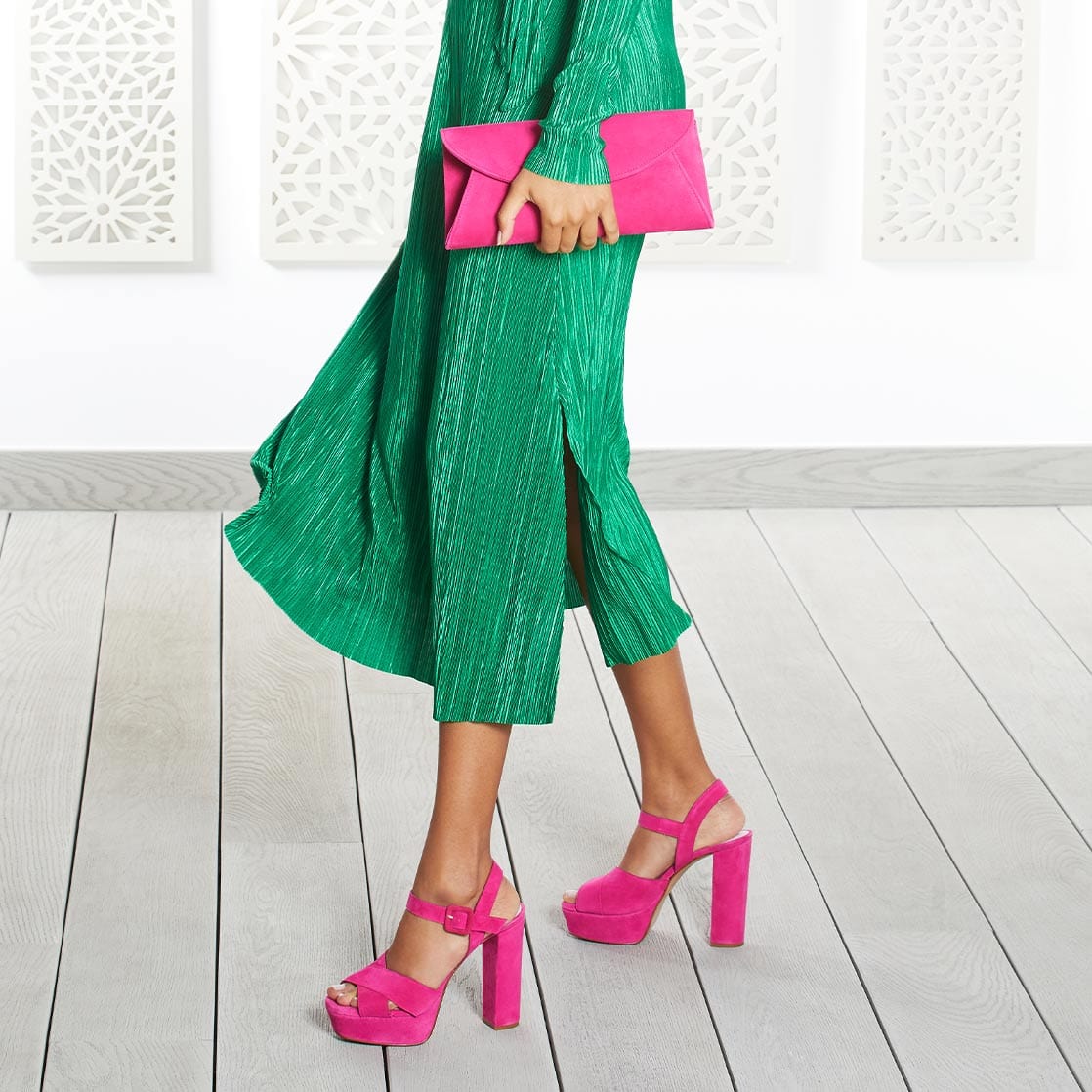 Fuchsia shoes heels Clearance