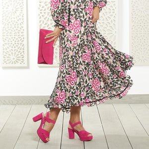Shoes Ruby: Fuchsia Suede Sole Bliss USA