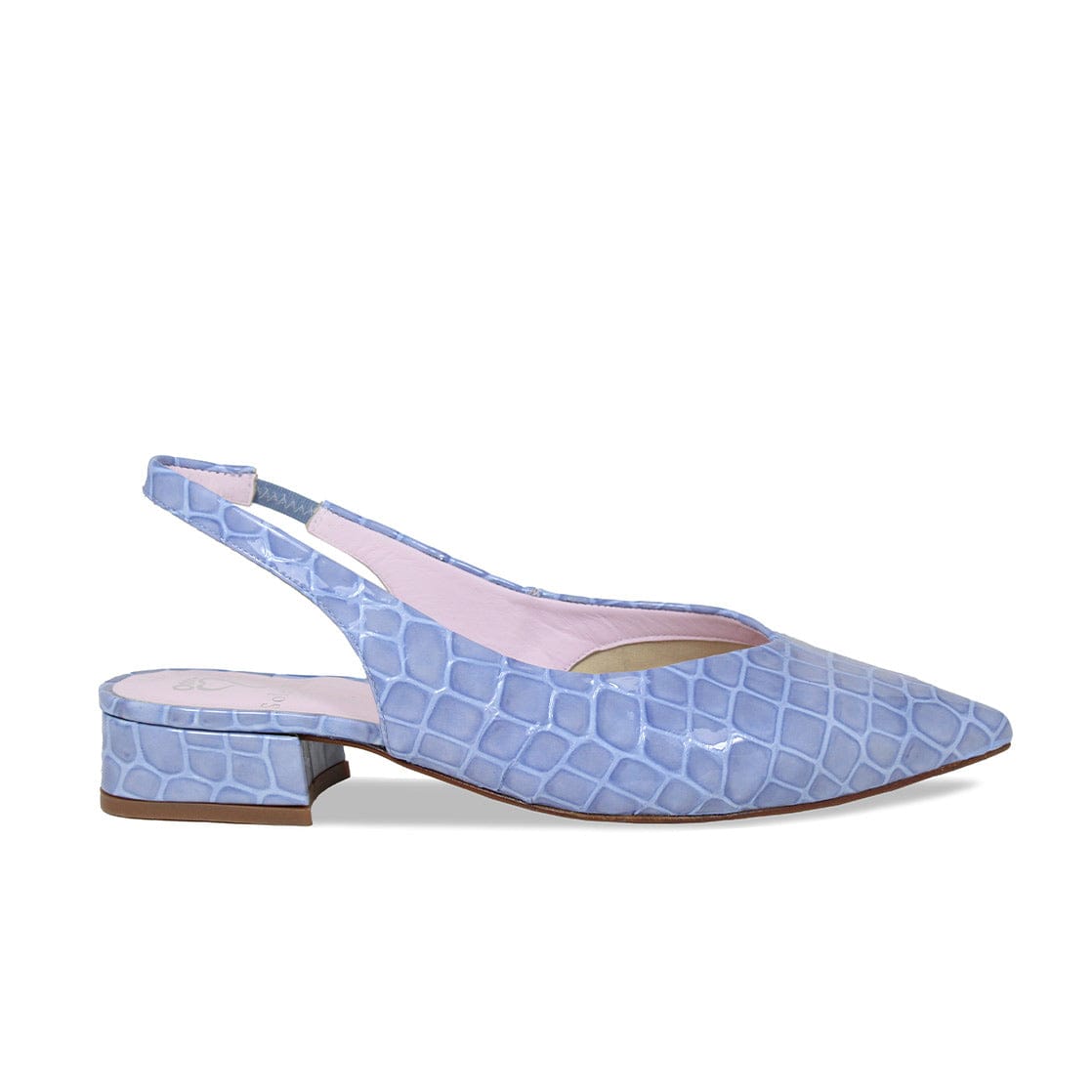 Pale blue slingback shoes Clearance