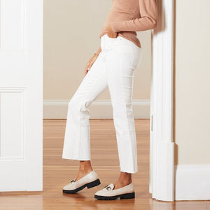 Shoes Terri: Ivory Leather Sole Bliss USA