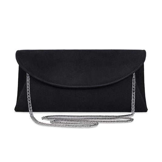 Jenna: Black Suede Bags Sole Bliss