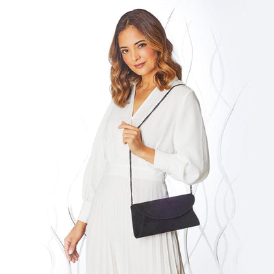 amazon.com Labair Women's Evening Handbags Suede Evening Bag Velvet Clutch  Bag Wedding Bridal Dress Purse.(Black): Handbags: Amazon.com | ShopLook