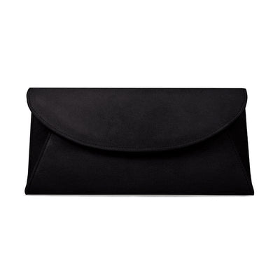 Bag clutch, Margot Black, suede leather, made in Italy - Kokomamas.it by  Energy srl