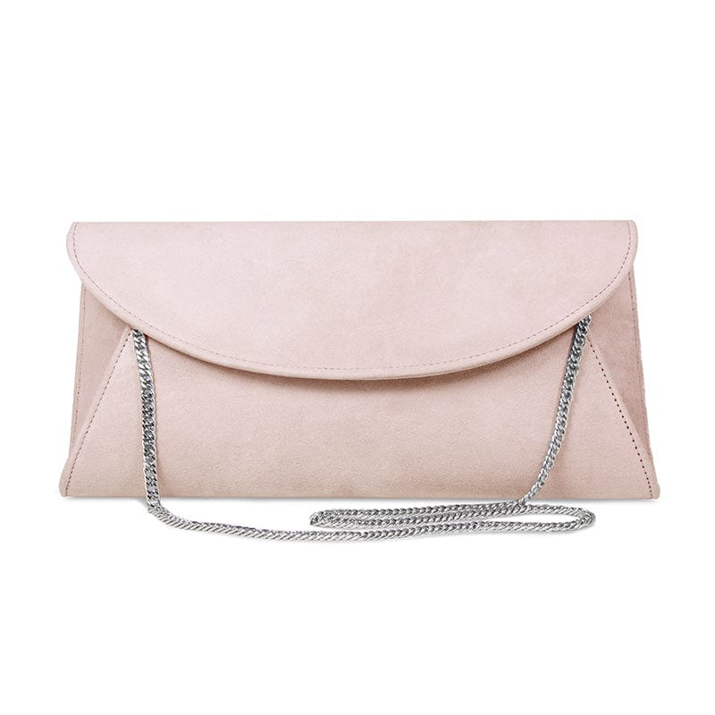 Jenna: Blush Suede – Envelope Clutch Purse | Sole Bliss – Sole Bliss USA